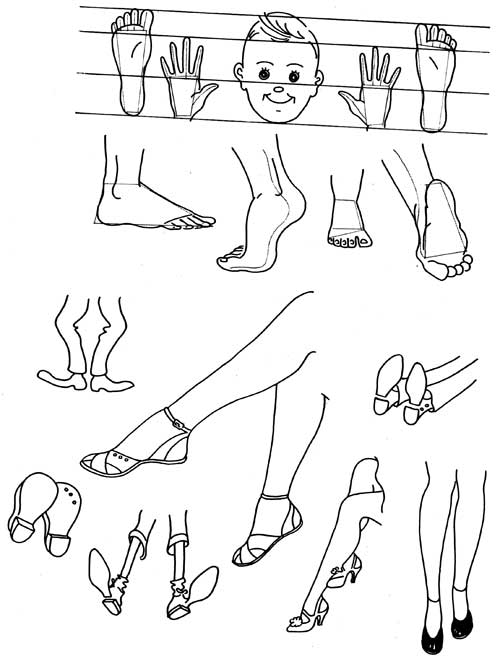 500x661 How To Draw Hands How To Draw Feet
