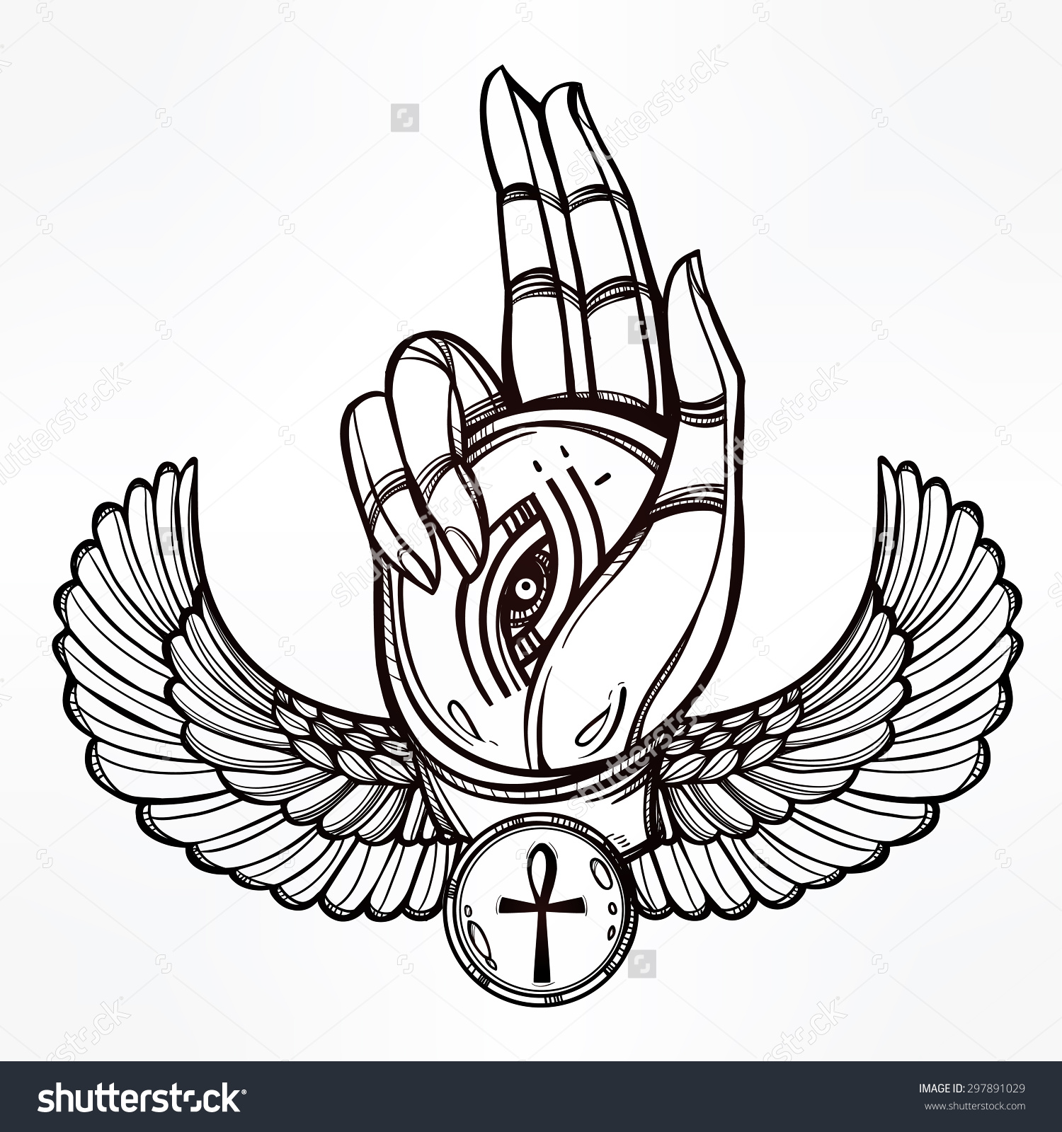 1500x1600 Hand Drawn Vintage Tattoo Art. Vector Illustration Isolated