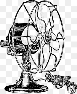 260x317 Hand Painted Fan, Vintage, Retro, Black And White Png Image