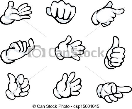 450x370 Set Of Hand Gestures Drawing Clipart Panda