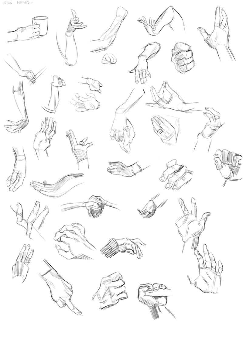 Hand Gestures Drawing at GetDrawings | Free download