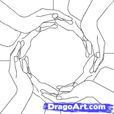 380x380 How To Draw Hand Heart