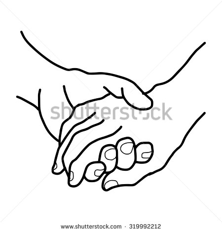 450x470 Drawn Finger Hand Holding