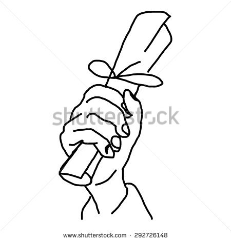 450x470 Drawn Paper Hand Holding