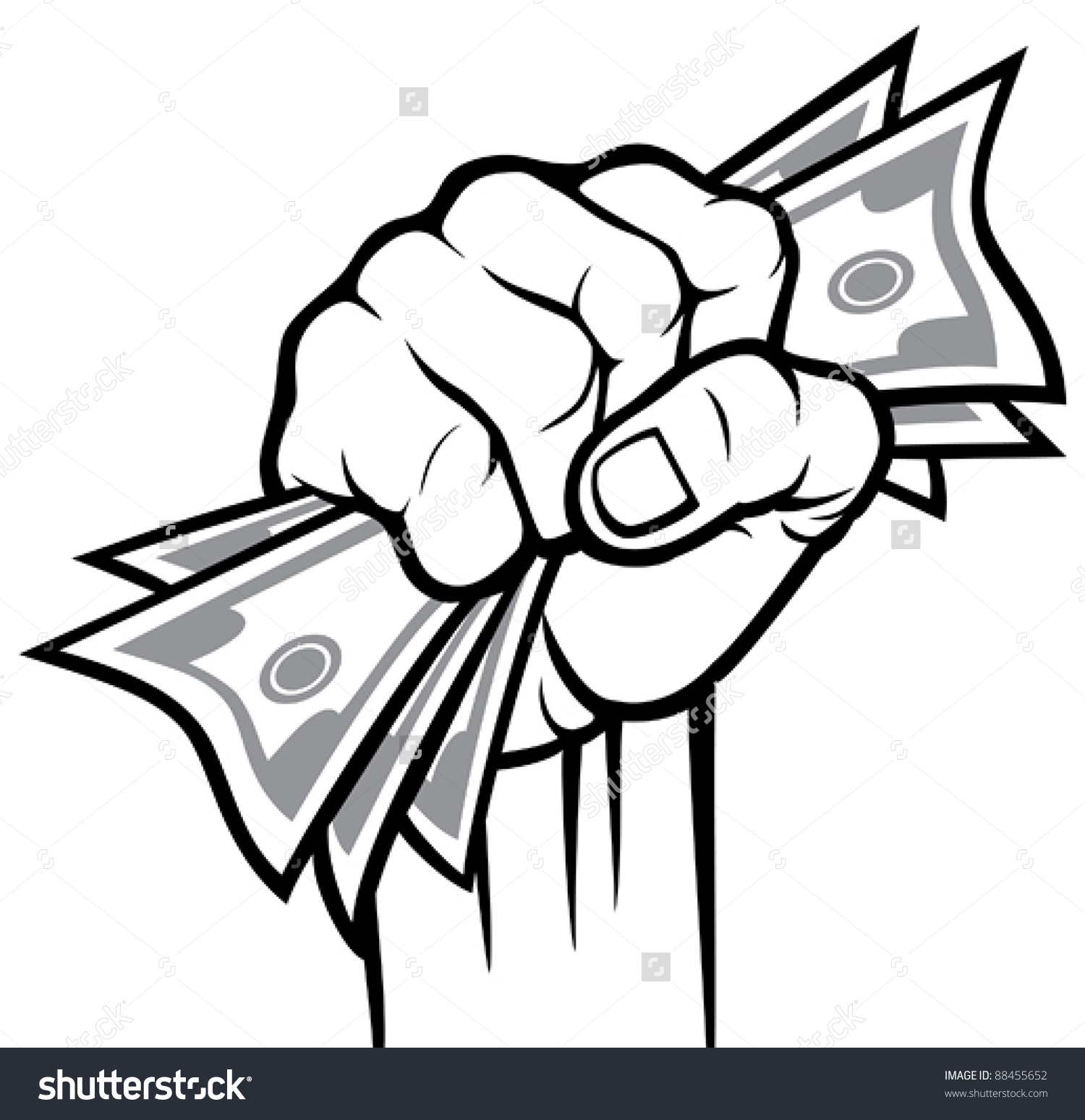 1500x1548 Holding Money Clipart