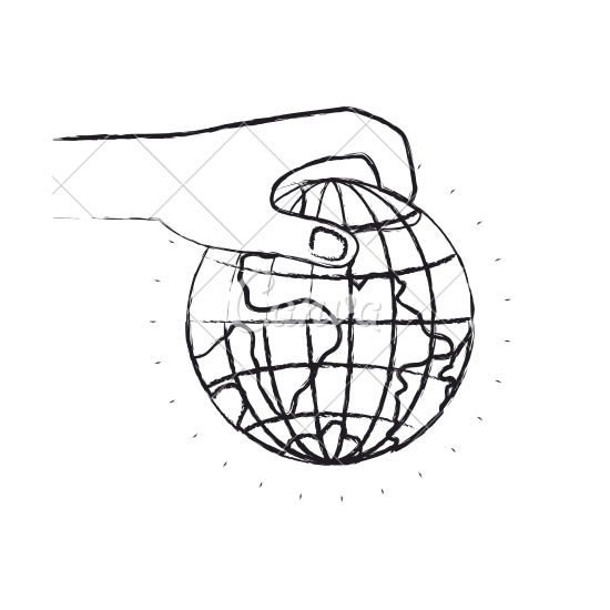 550x550 Hand Holding Earth Icon