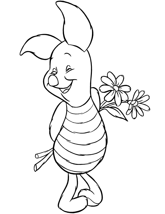 670x867 Piglet Coloring Page 368013