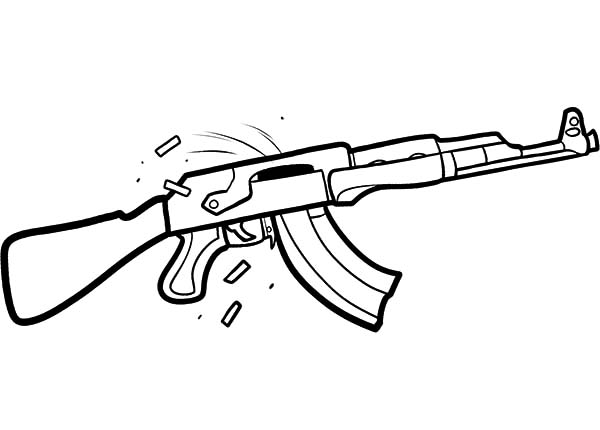 Hand Holding Gun Drawing