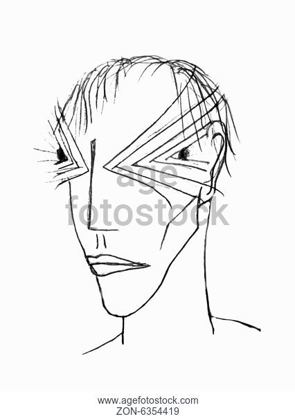 426x605 A Black And White Drawing Of A Human Hand With Middle Finger