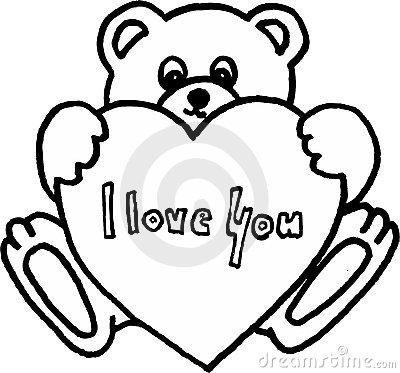 400x373 Drawn Teddy Bear Heart Drawing