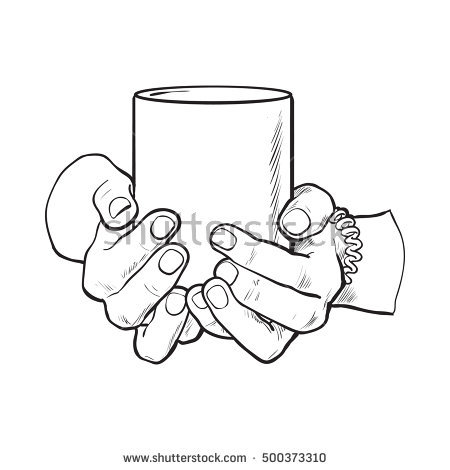 450x470 Drawn Mug Hand Holding