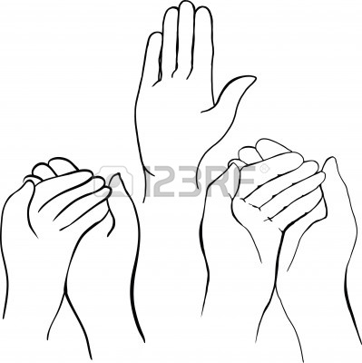 399x400 Hand Holding Something Drawing