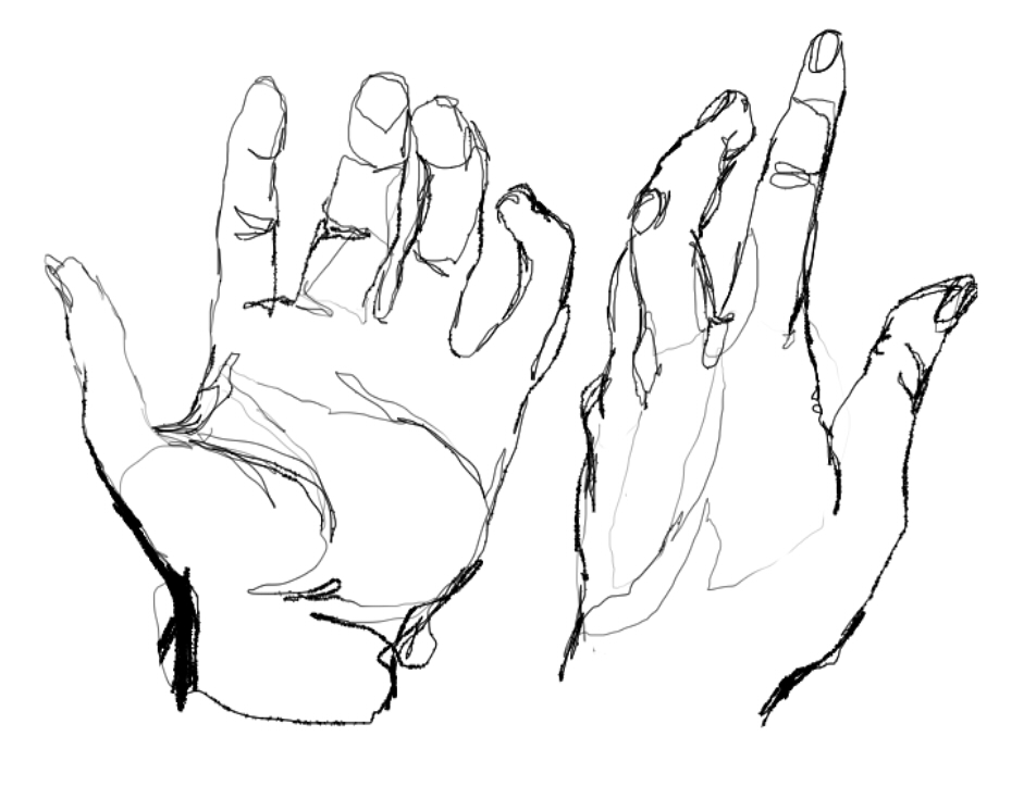 952x723 Line Drawing Hand