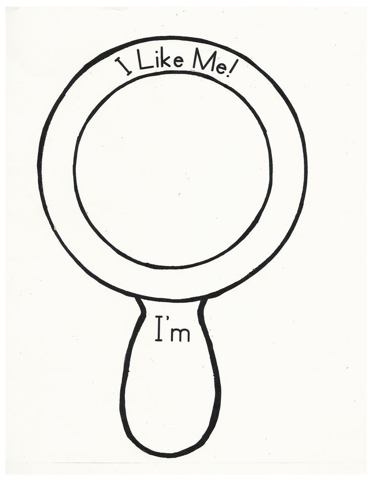 736x952 I Like Me Mirror Template Sketch Coloring Page Kids' Stuff