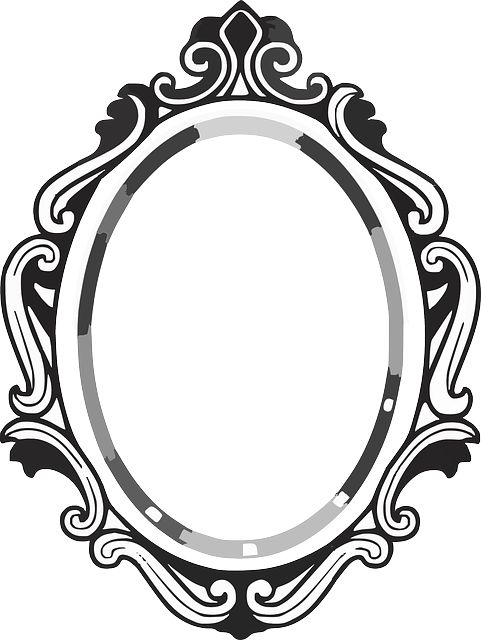 481x640 Line Drawing Mirror Frame Clipart Panda