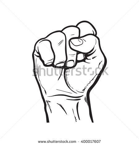 450x470 Drawn Fist Simple