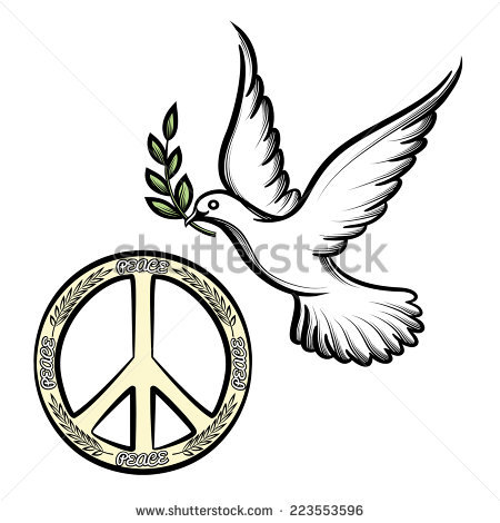 450x470 Drawn Dove Peace Symbol