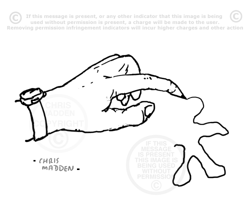 500x406 Drawing By Hand A Hand Drawing Using A Finger As A Pencil