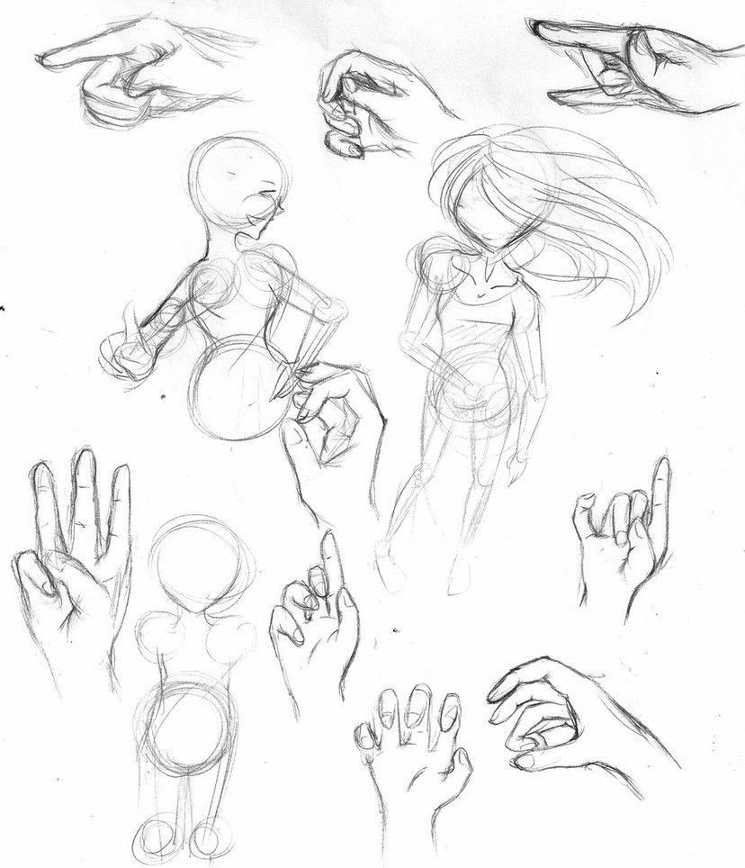 828x964 Hand And Perspective Practice By Rijito