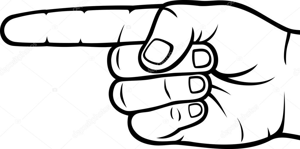 1023x509 Pointing Hand (Point Finger) Stock Vector Tribaliumivanka