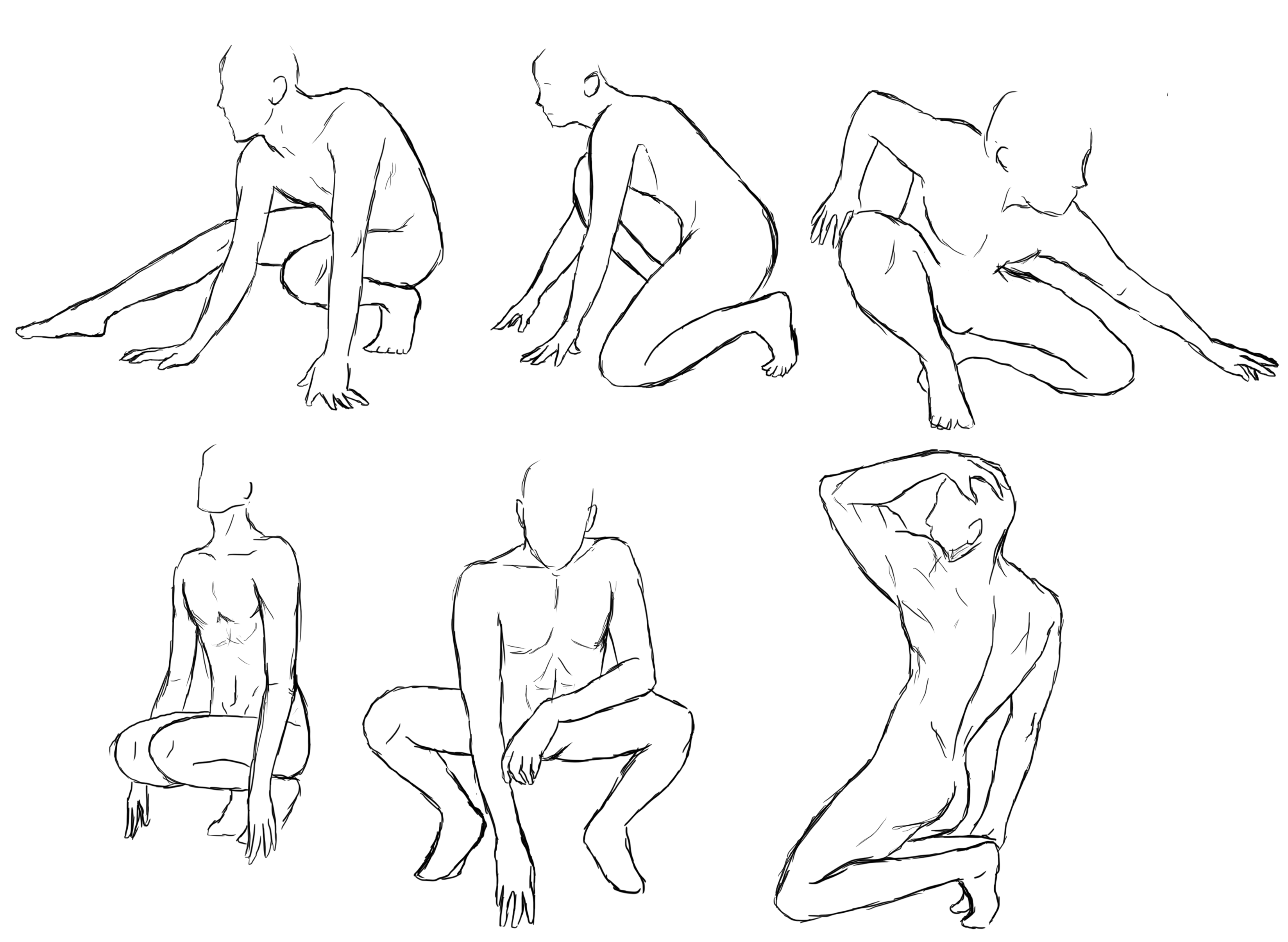 3296x2411 Superhero Sketch Poses