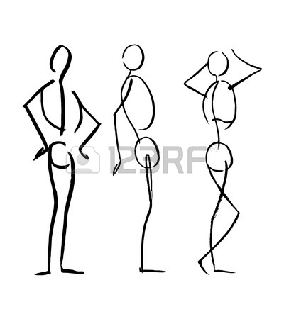 400x450 Hand Drawn Vector Illustration Or Drawing Of Different Men Human