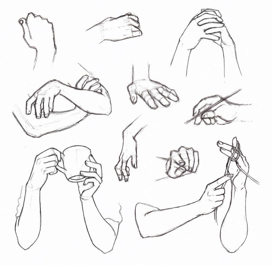 Hand Reference Drawing at GetDrawings | Free download