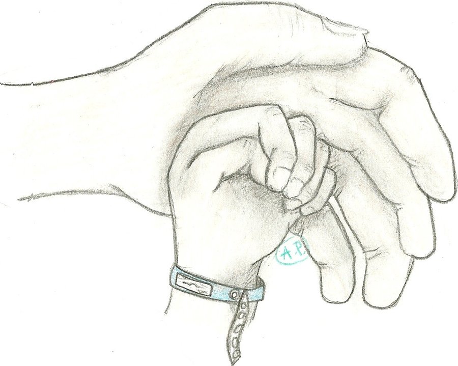 900x719 Hand Sketch 2 New Born By Bluegurl22