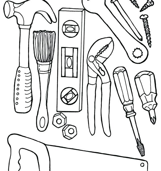 567x600 Tool Coloring Pages Murs