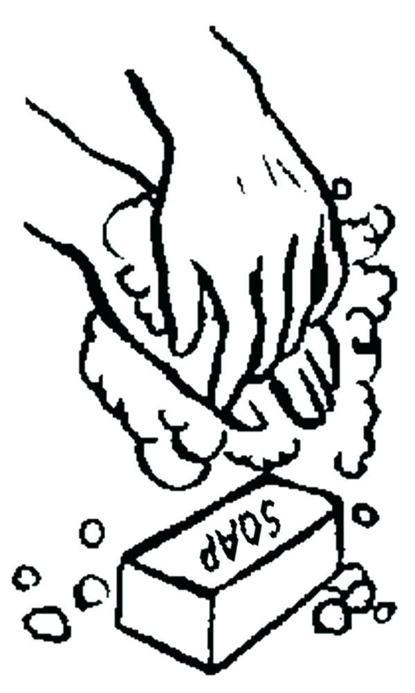600x1000 Hand Washing Coloring Pages For Preschoolers Picture Of Hand