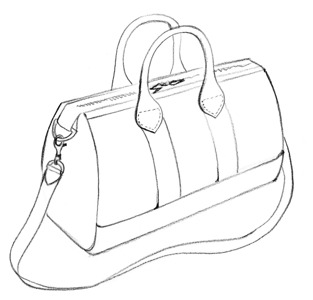 1000x959 Fashion Designers Drawings Of Handbags