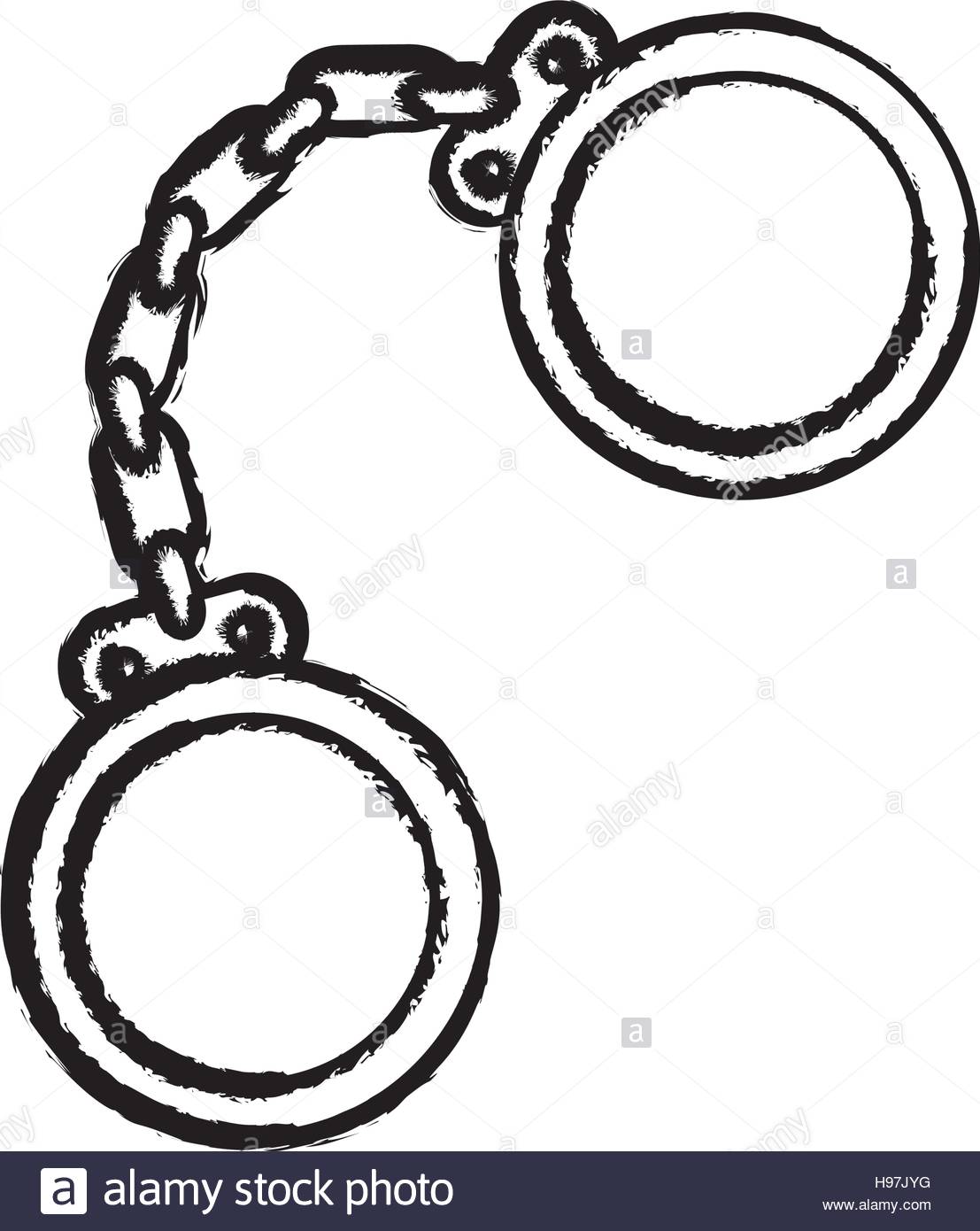 1107x1390 Police Handcuffs Equipment Stock Vector Art Amp Illustration, Vector