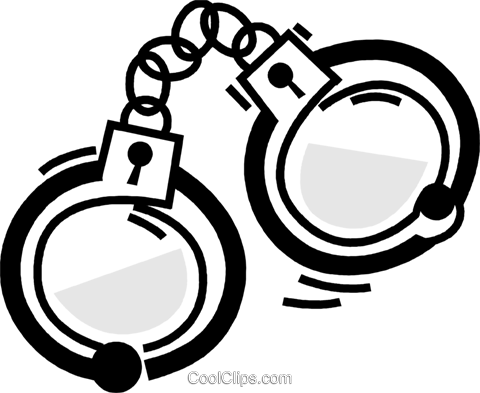 480x393 Handcuffs And Leg Irons Royalty Free Vector Clip Art Illustration