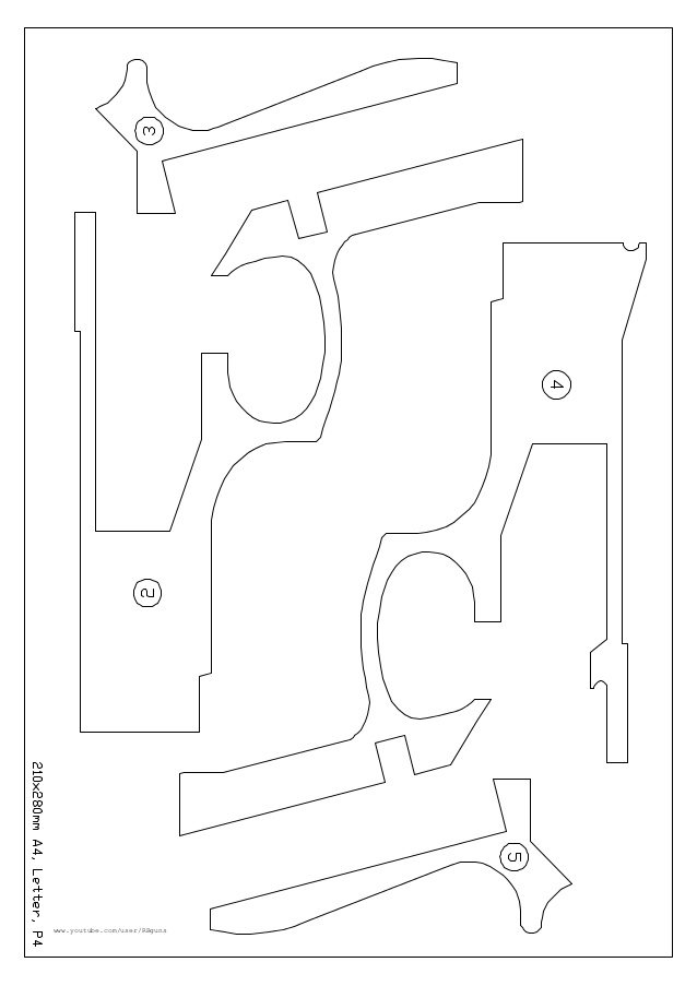 638x903 M9 Rubber Band Gun
