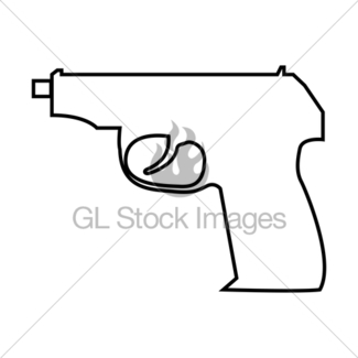 325x325 Guns And Skulls On Black Background Gl Stock Images