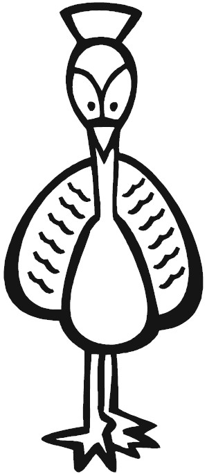 299x683 Handprint Peacock