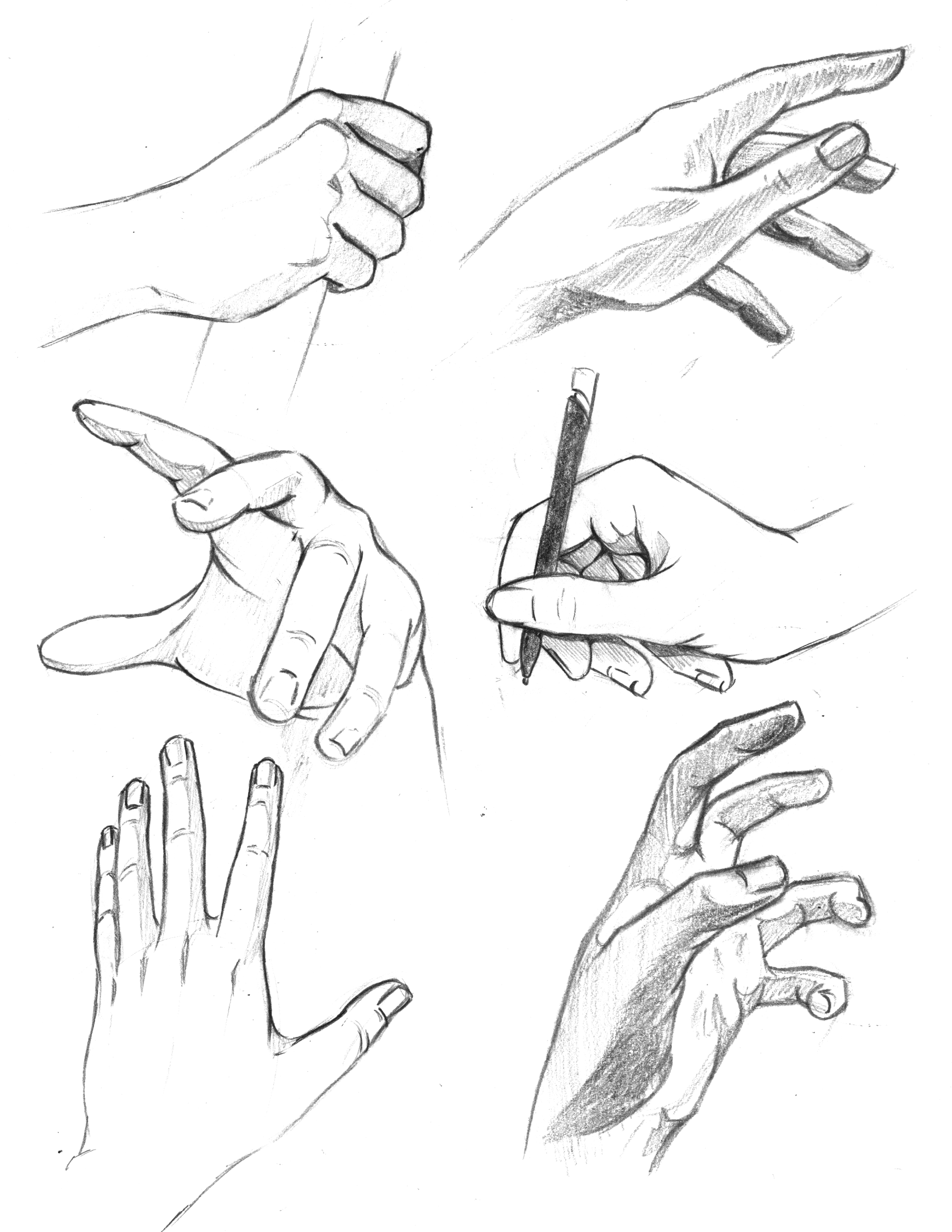 2550x3300 Drawn Hand Gesture Hand Sketch