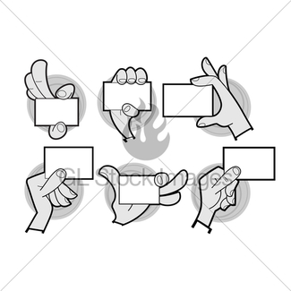 325x325 Cartoon Hand Line Drawing 4 Fingers Gl Stock Images