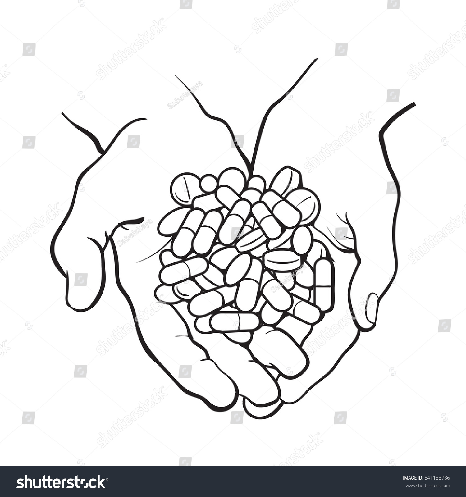 1500x1600 Cupped Hands Drawing