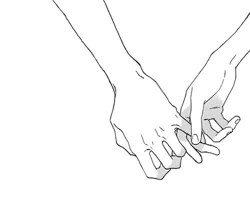 500x420 Holding Hands Drawing