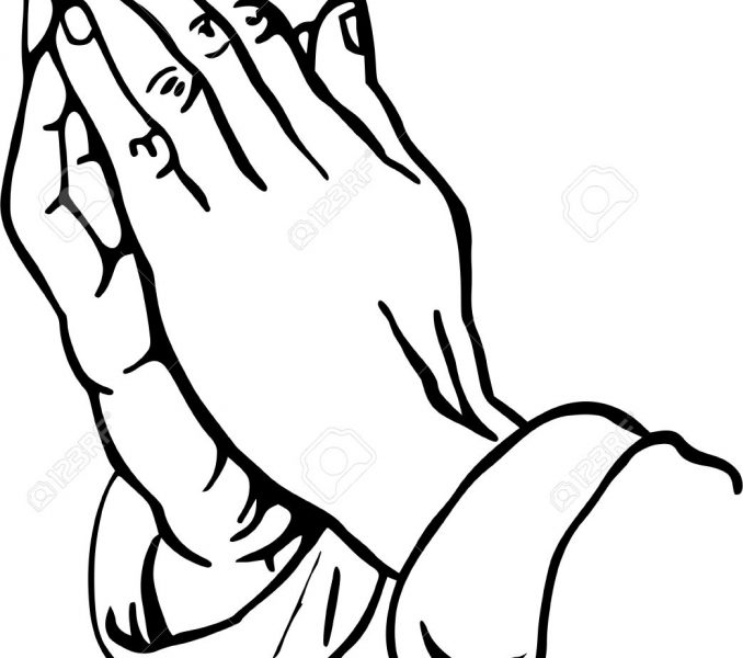 678x600 Pictures Of Hands In Prayer Kids Coloring