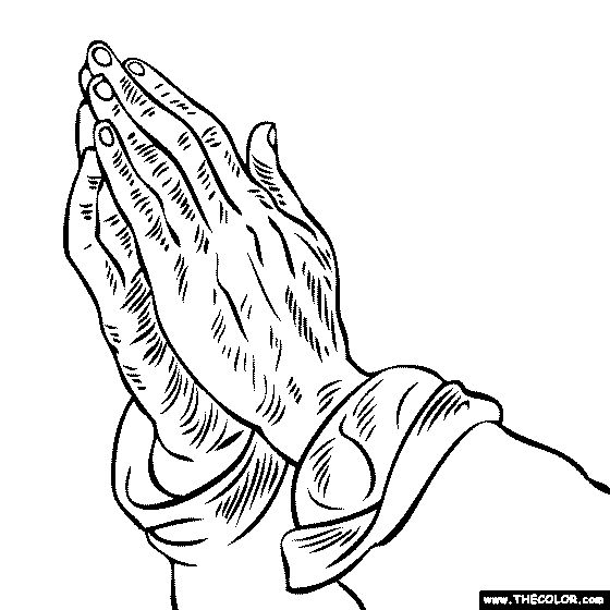 560x560 Drawn Rennaisance Praying Hand