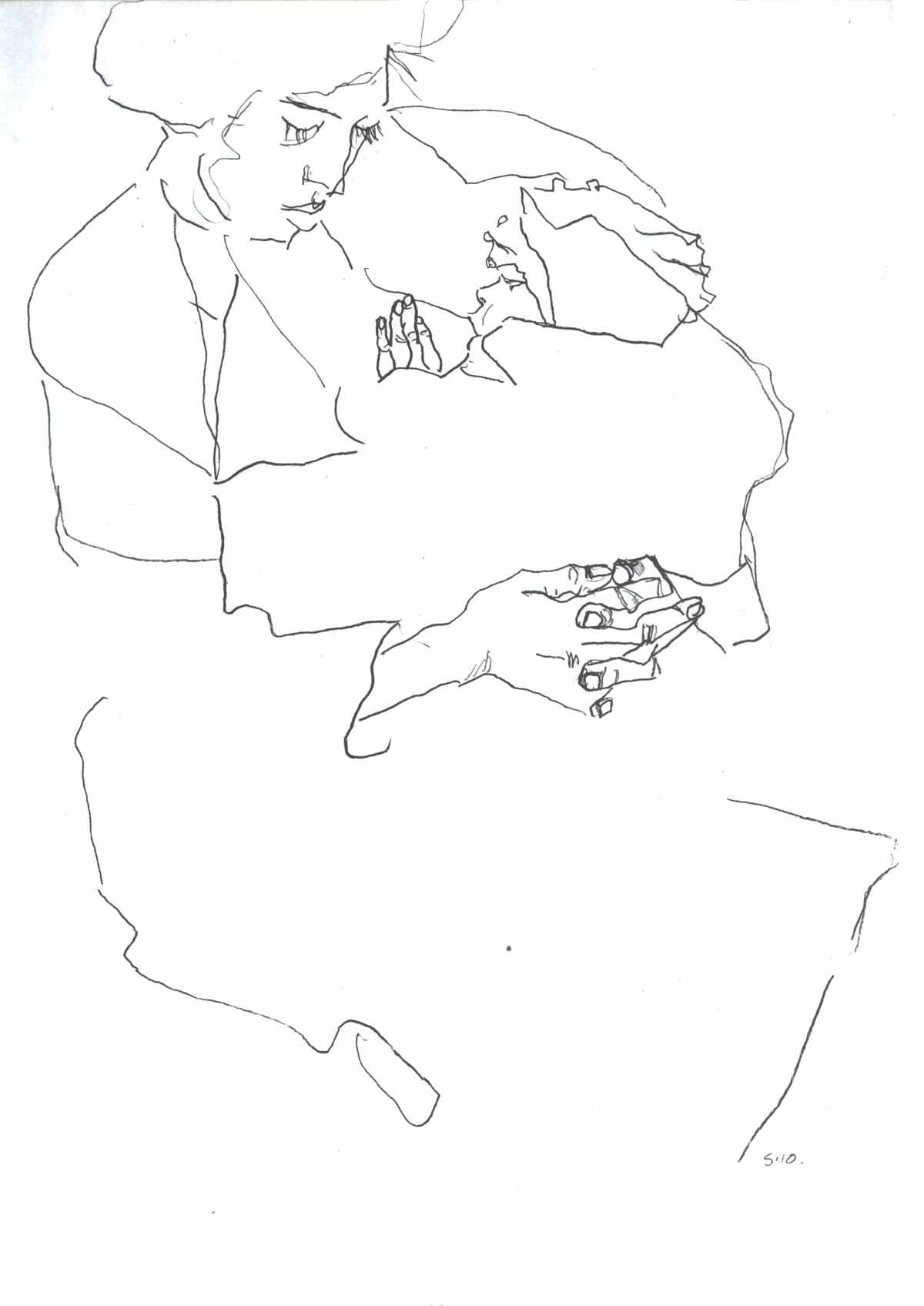 1200x1696 Contour Drawing