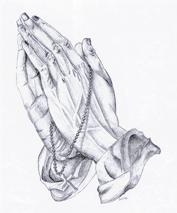 600x722 Praying Hands By Blue 14