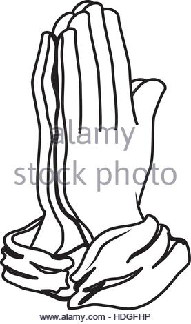 277x470 Vector Illustration Of Praying Hands Icon Stock Vector Art