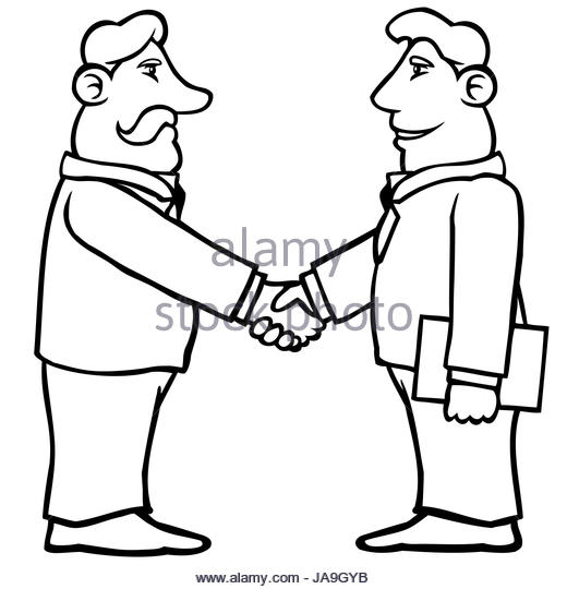 520x540 Cartoon Hands Shaking