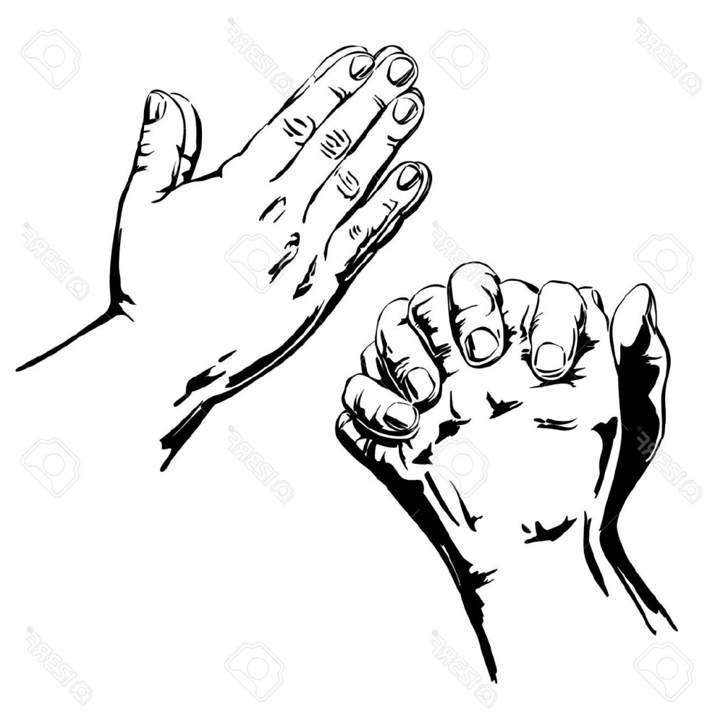 1024x1024 Hands Praying Drawing