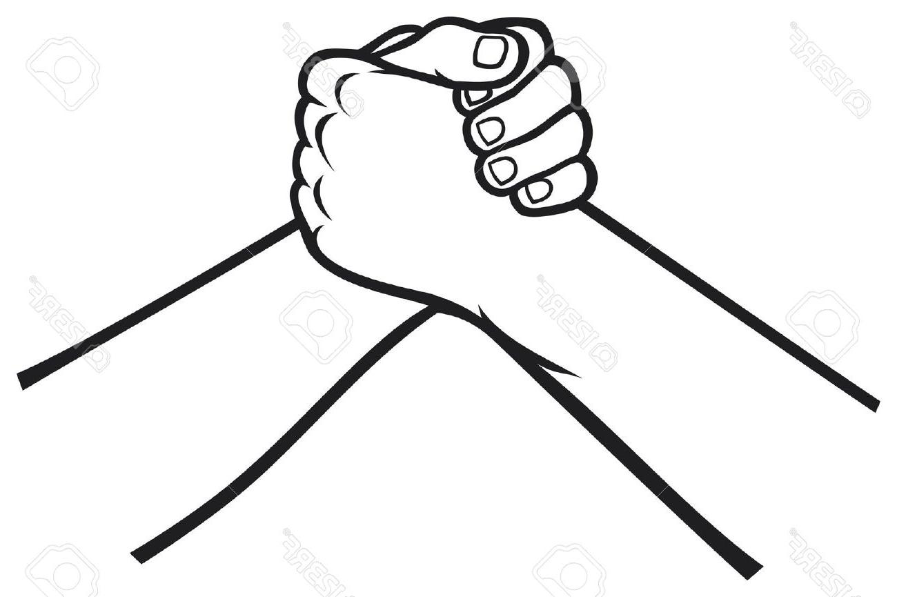 1300x865 Unique Handshake Stock Vector White Black Library