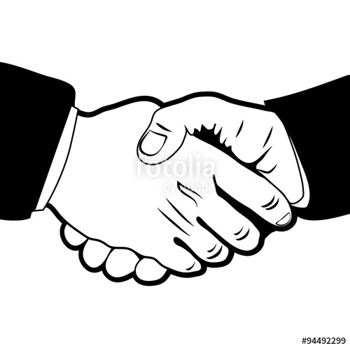 500x498 Handshake Symbol,emblem,business Deal Stock Photo And Royalty
