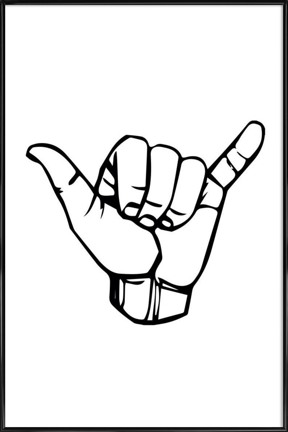 Hang Loose Drawing at GetDrawings | Free download